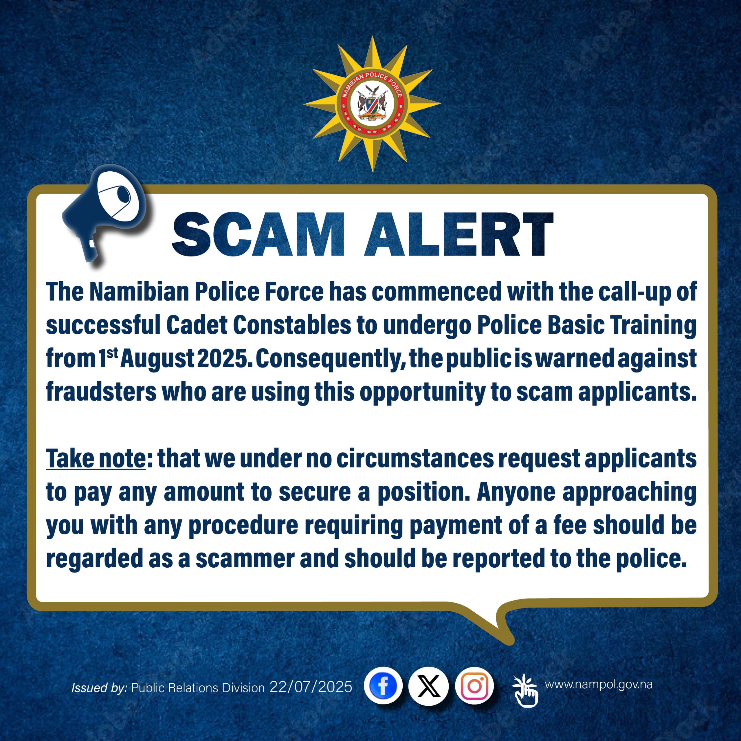 SCAM ALERT